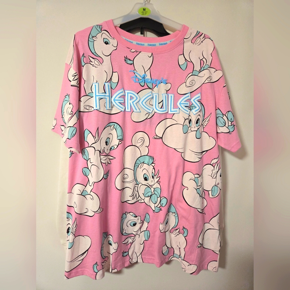 Disney Hercules pink top oversized